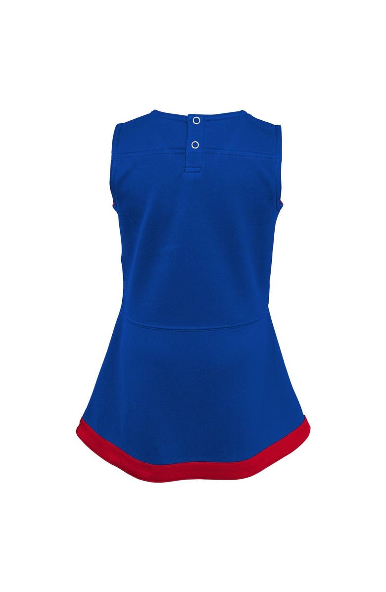 Outerstuff Girls Preschool Royal Buffalo Bills Two-Piece Cheer Captain Jumper Dress with Bloomers Set, Alternate, color, Royal