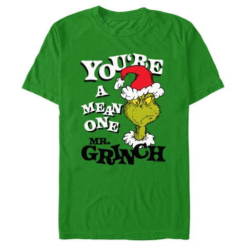 Men's The Grinch Christmas Mean One  Graphic T-Shirt