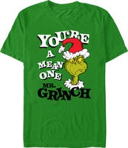 The Grinch Men's The Grinch Christmas Mean One Graphic T-Shirt