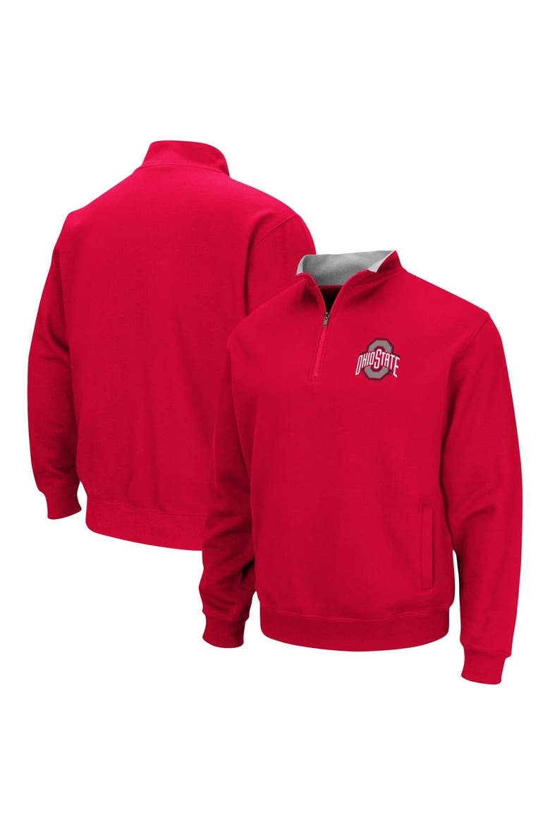 Men's Colosseum Scarlet Ohio State Buckeyes Tortugas Quarter-Zip Jacket, Main, color, Scarlet