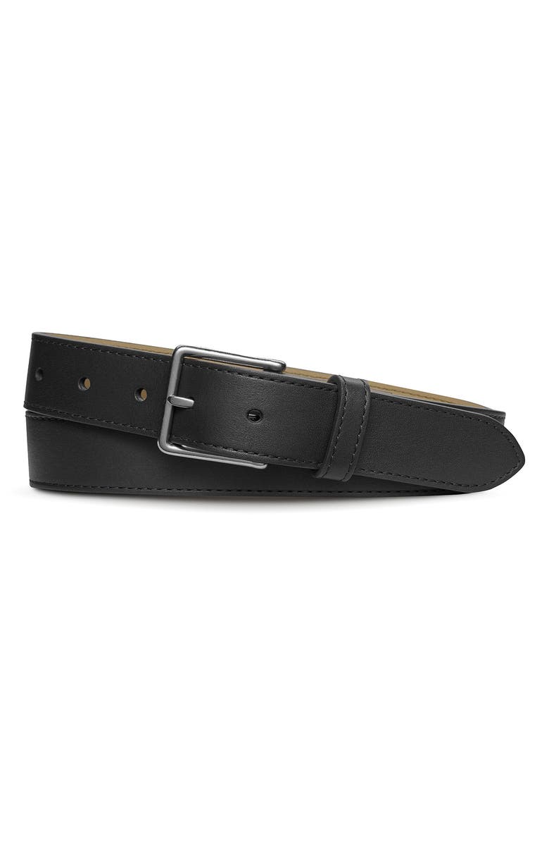 Shinola Leather Belt, Alternate, color, Black