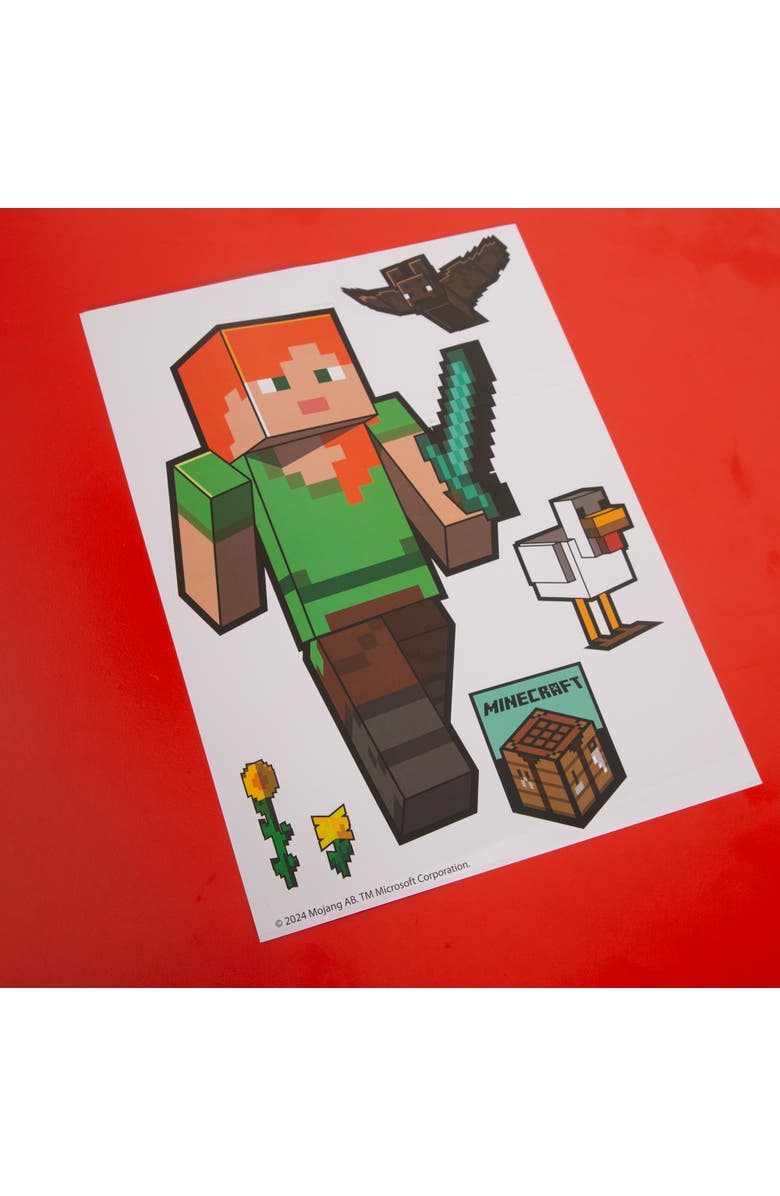 MINECRAFT Wall Clings 50+ Vinyl Stickers, Decals For Room Decor, Alternate, color, Multicolored