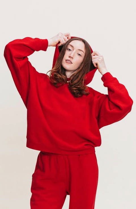 Women's Organic Cotton Teddy Oversized Hoodie