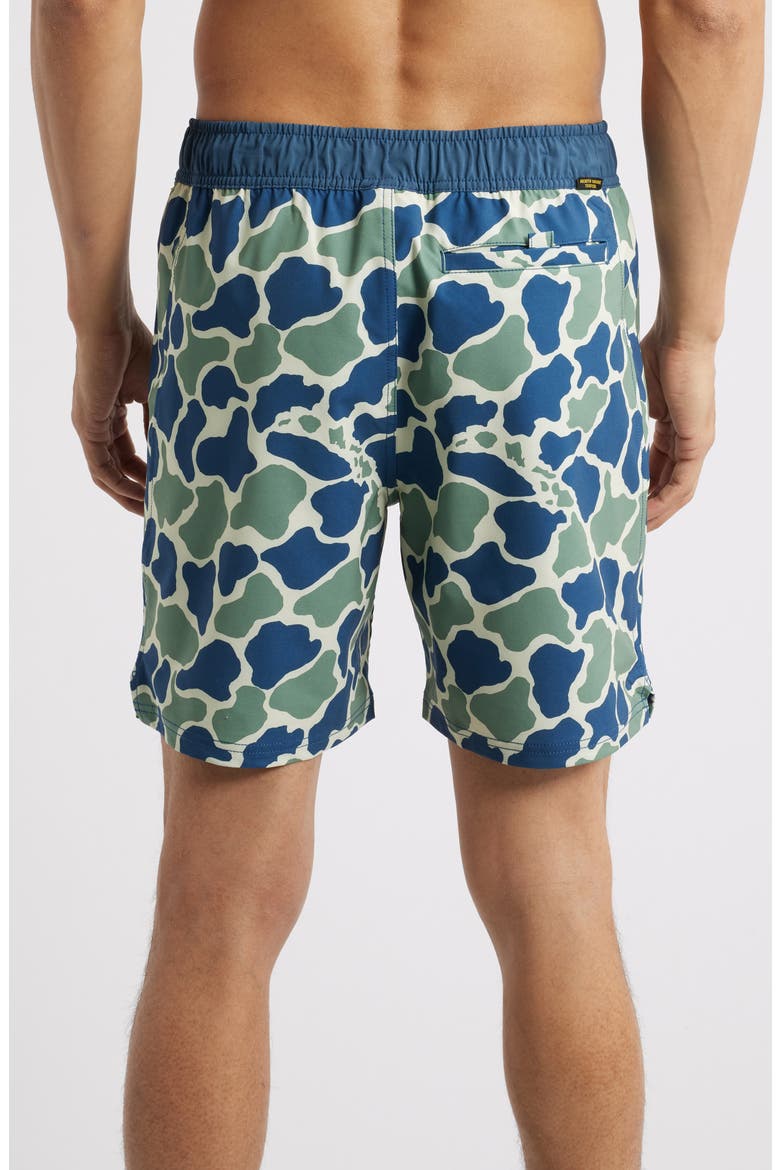 Standard Issue Water Repellent Swim Trunks, Alternate, color, BLUE CAMO