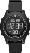 SKECHERS Rosencrans Digital Silicone Strap Watch