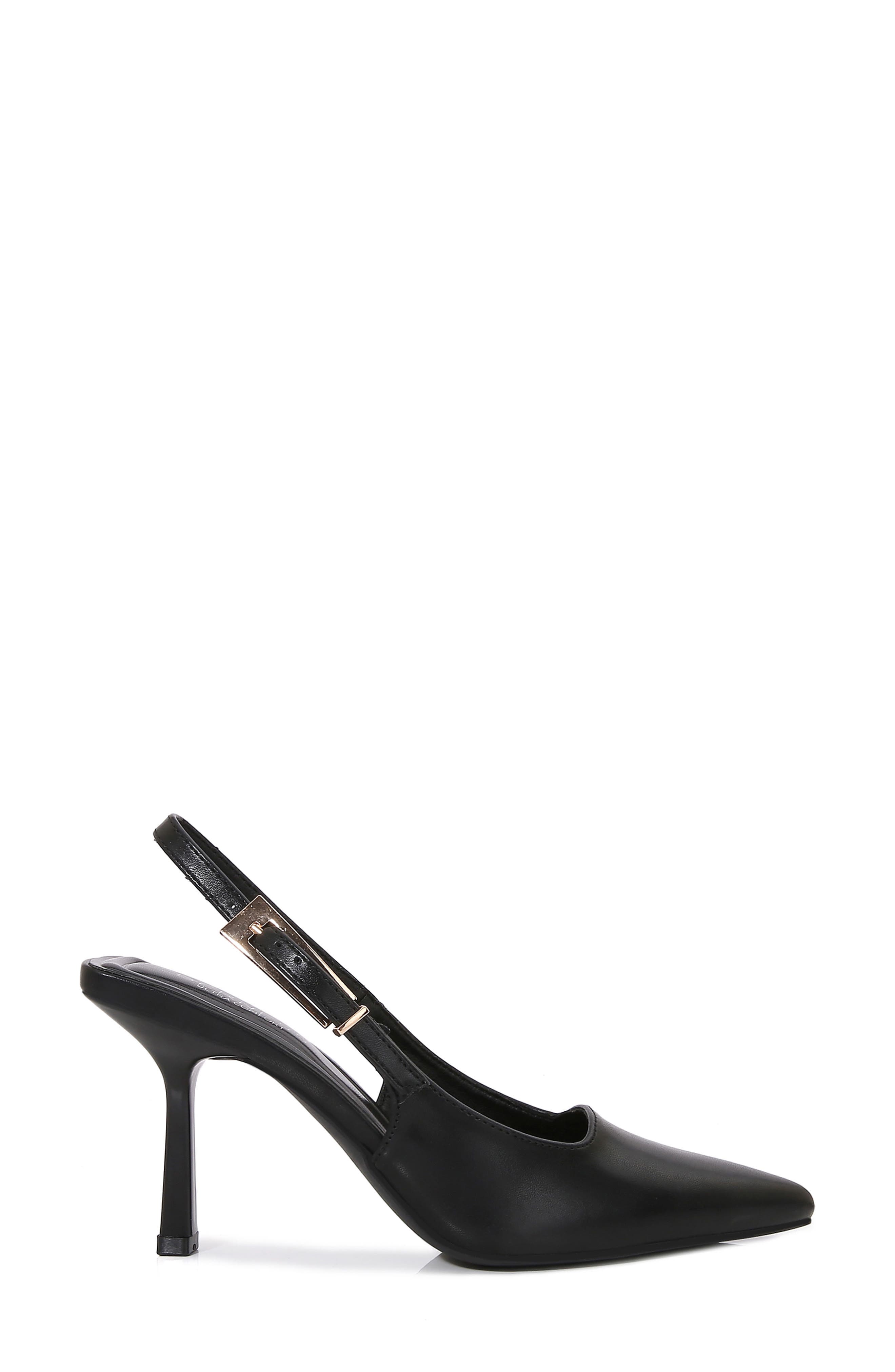 BERNESS Pointed Toe Slingback Pump, Alternate, color, Black