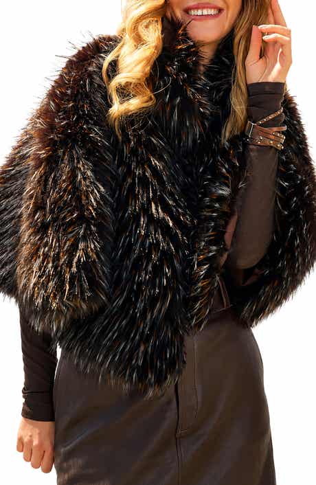 Faux Fur Capelet