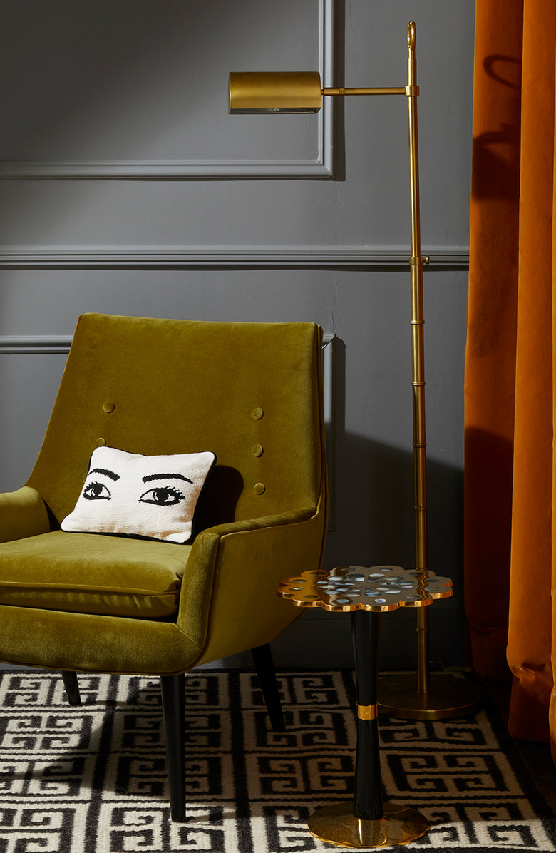 Jonathan Adler Eyes Needlepoint Throw Pillow, Alternate, color, 