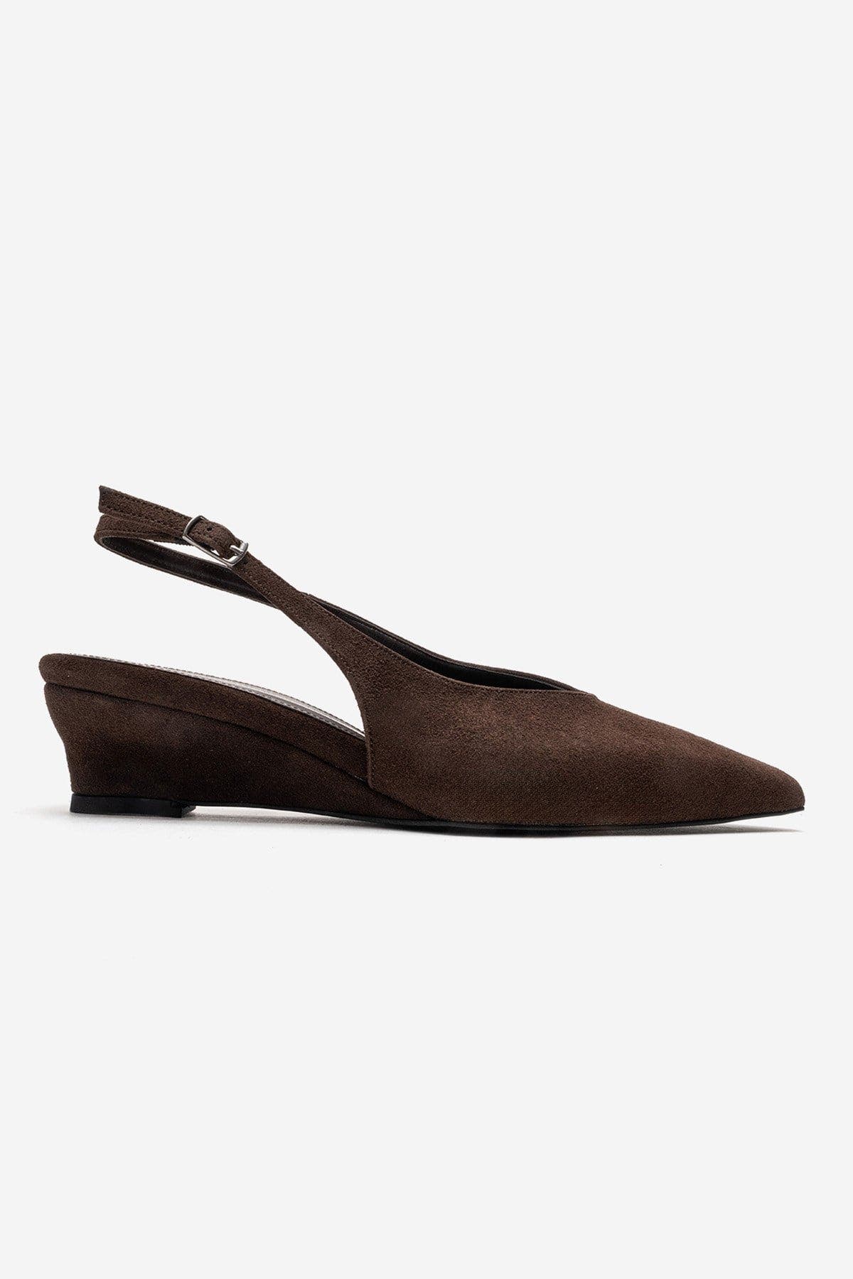 Prologue Shoes Cosella Slingback Pump, Alternate, color, Brown Suede