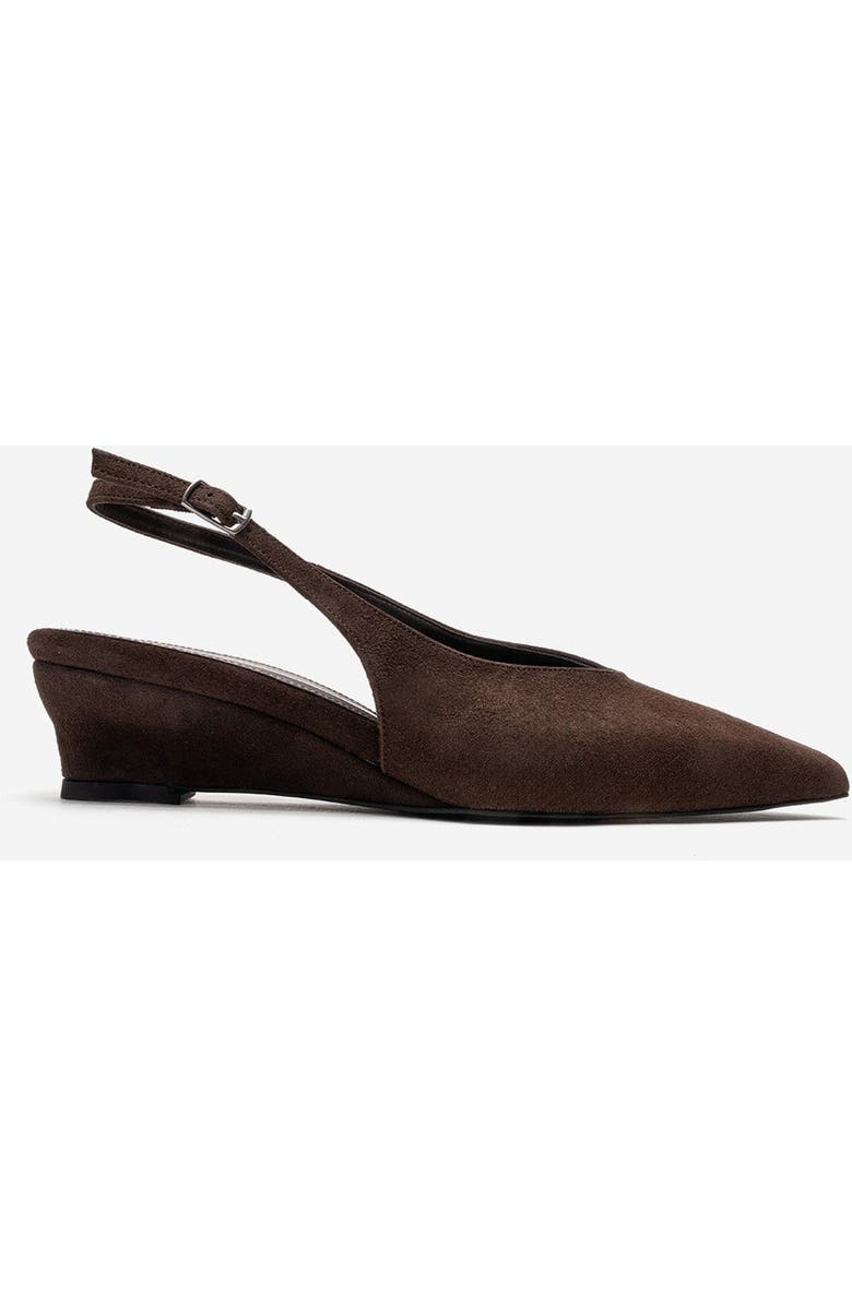 Prologue Shoes Cosella Slingback Pump, Alternate, color, Brown Suede