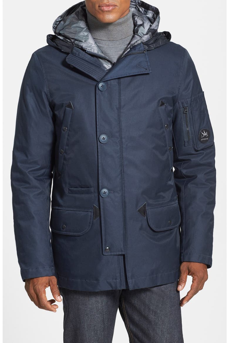 'Empire Systems' 2-in-1 Water Resistant Down Parka, Main, color, TOTAL ECLIPSE NAVY