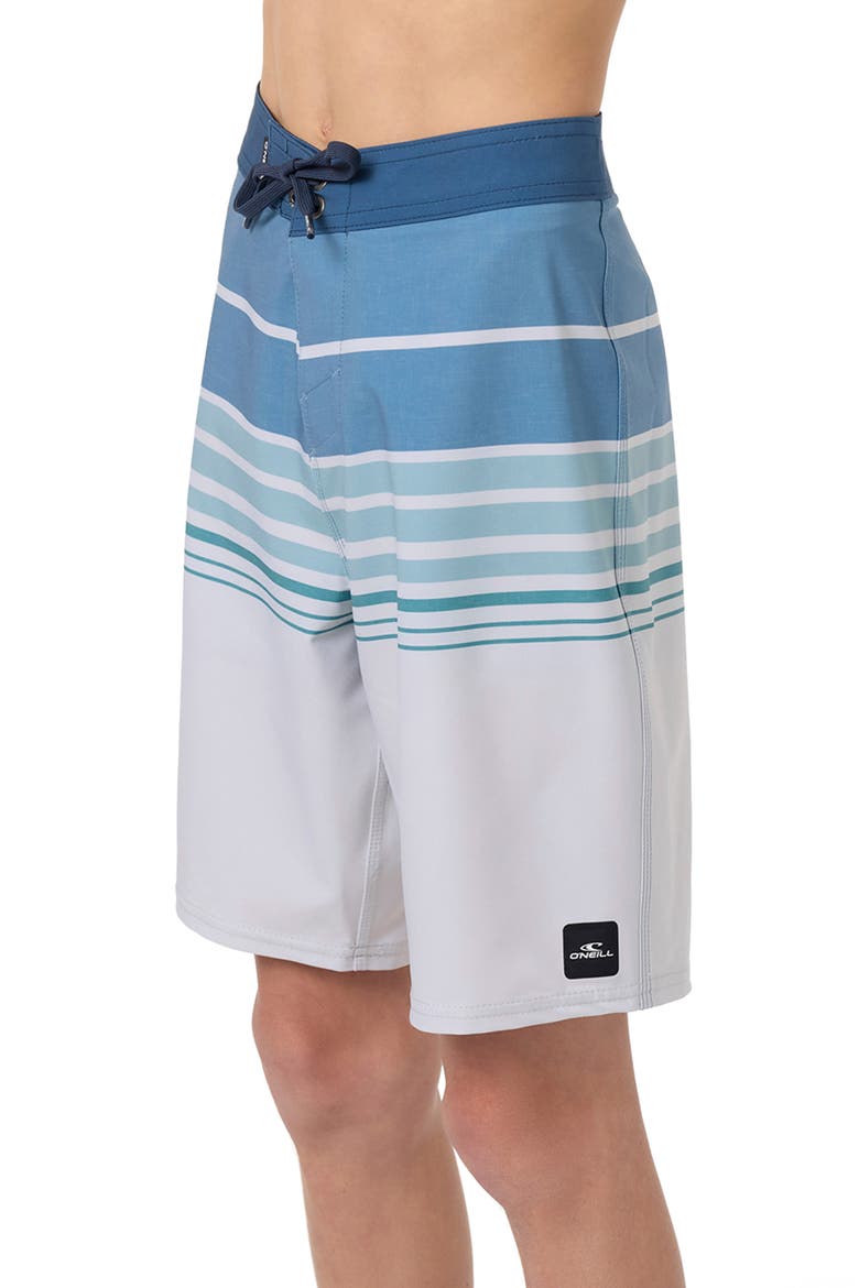 Kids' Hyperfreak Heat Stripe Swim Trunks, Alternate, color, FOG