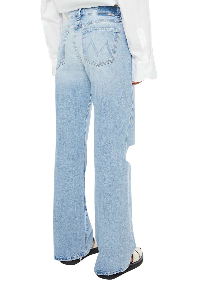 MOTHER The Maven Mid Rise Ripped Straight Leg Jeans, Alternate, color, Reelin It In