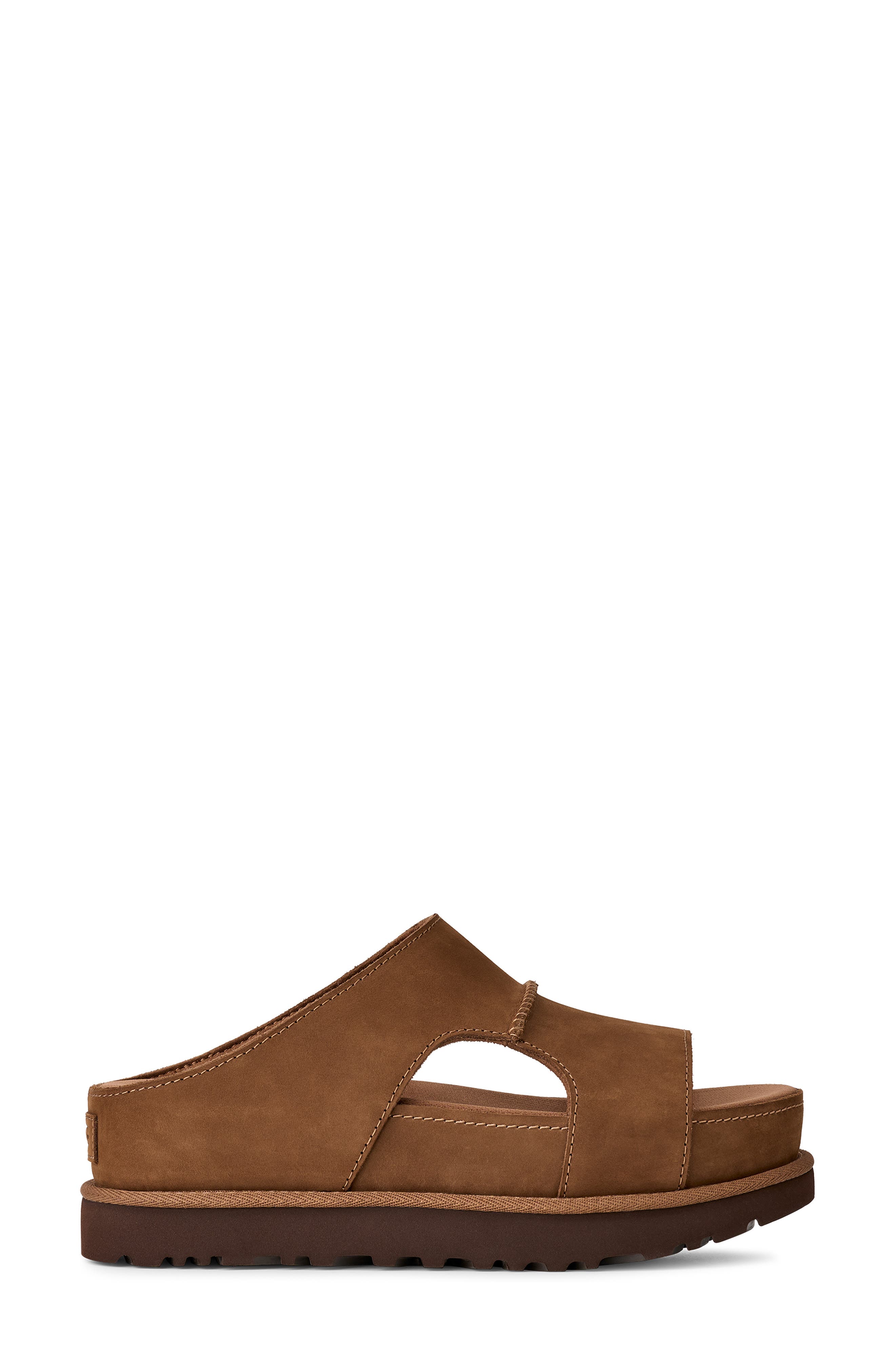 UGG<sup>®</sup> Goldenstar Hi Slide Sandal, Alternate, color, Dark Chestnut