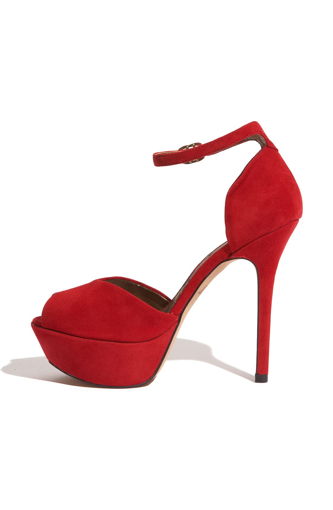 'Marina' Pump, Alternate, color, RUBY RED SUEDE