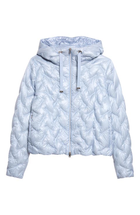 Shiny Short Hooded Down Puffer Jacket