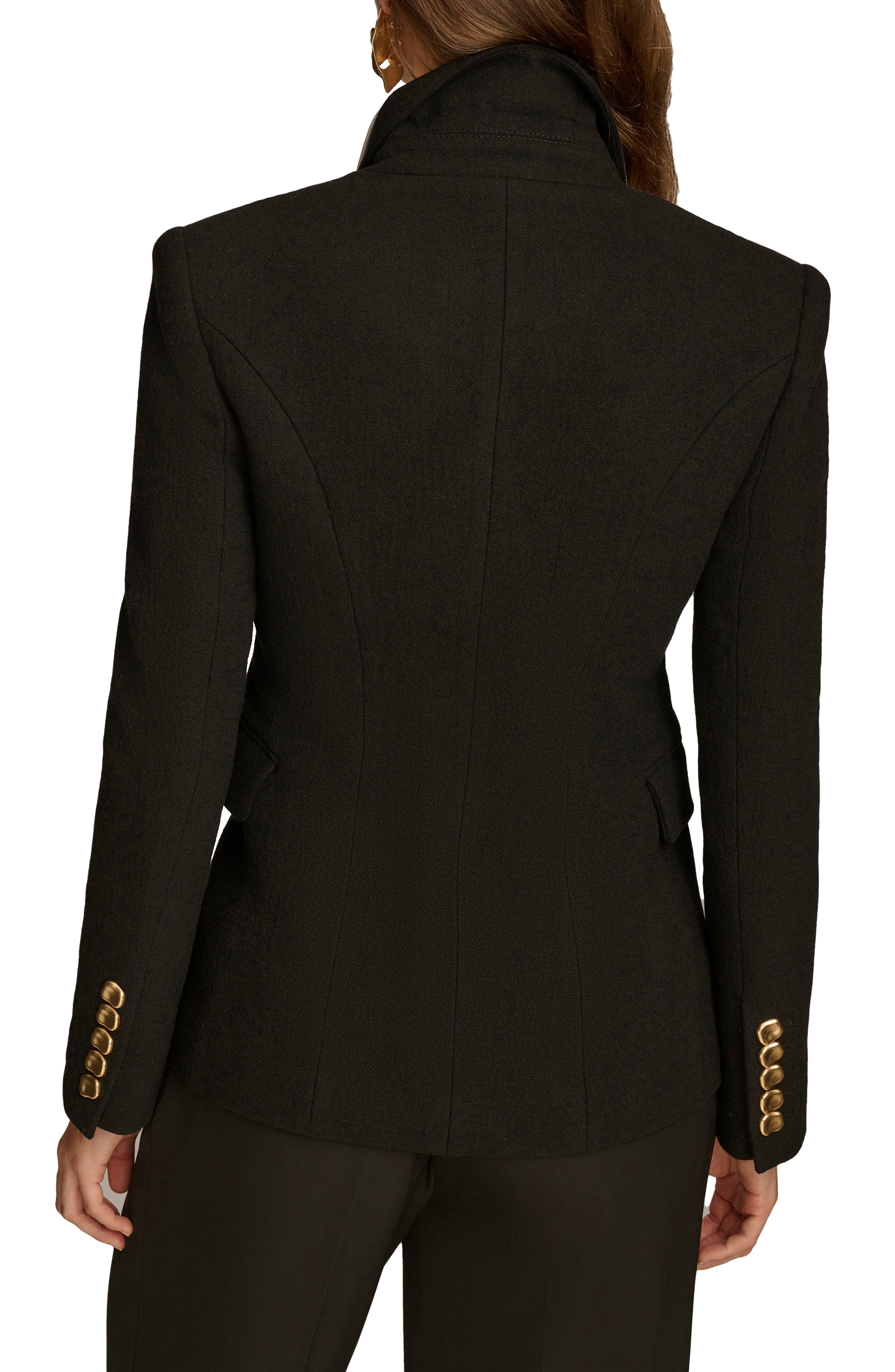 Double Breasted Wool Blend Blazer - image 2