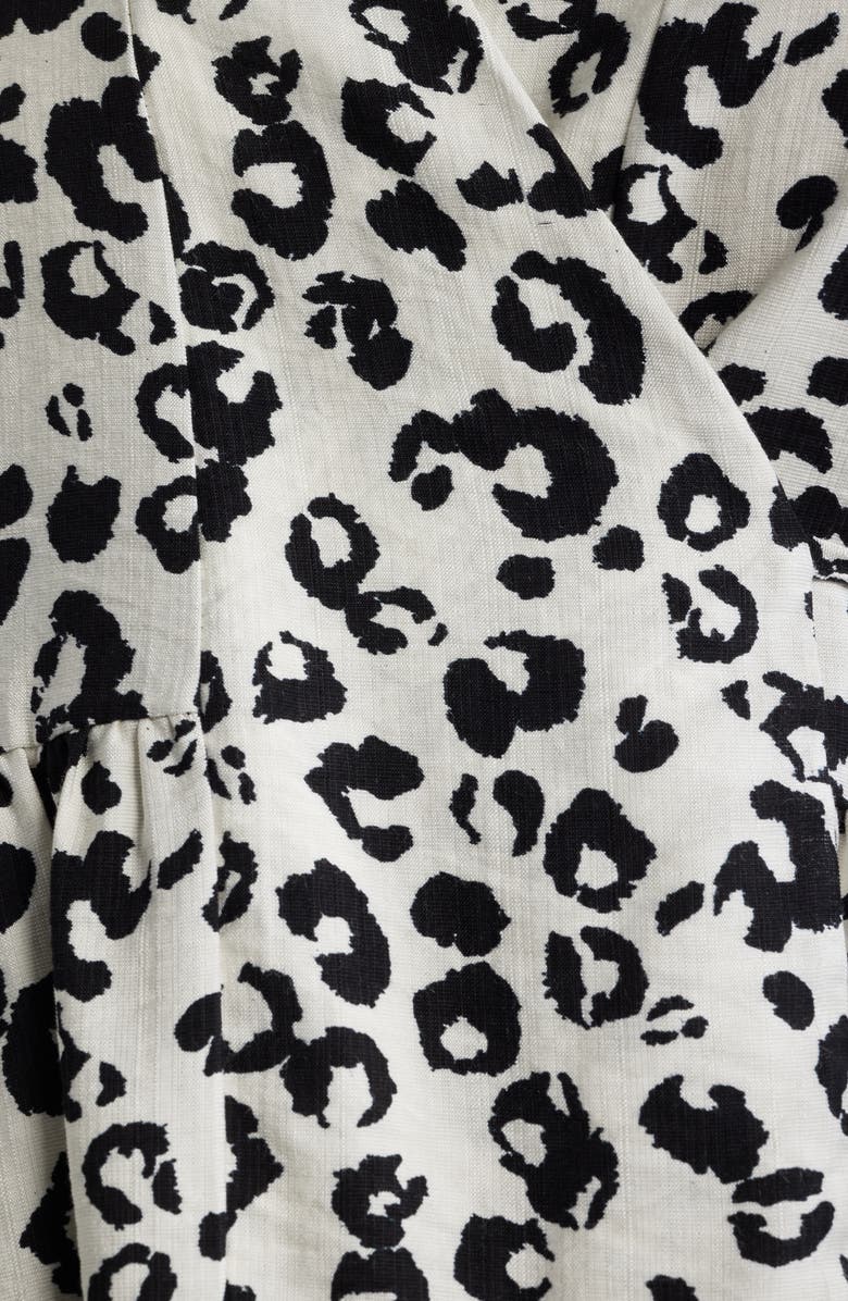 Loveappella Animal Print Wrap Top, Alternate, color, 