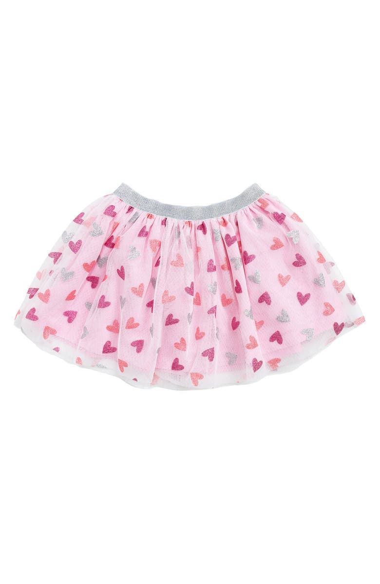 Sweet Wink Glitter Heart Valentine's Day Tutu, Main, color, Multicolor