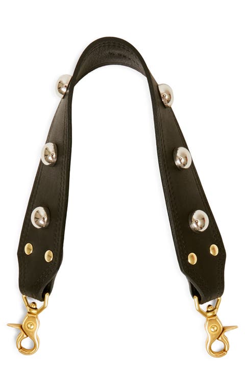 Studded Leather Crossbody Strap