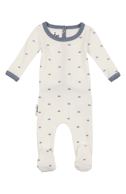 Sun Print Stretch Cotton Footie (Baby)