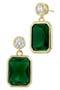 Bold CZ Drop Earrings