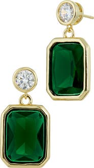 SAVVY CIE JEWELS Bold CZ Drop Earrings
