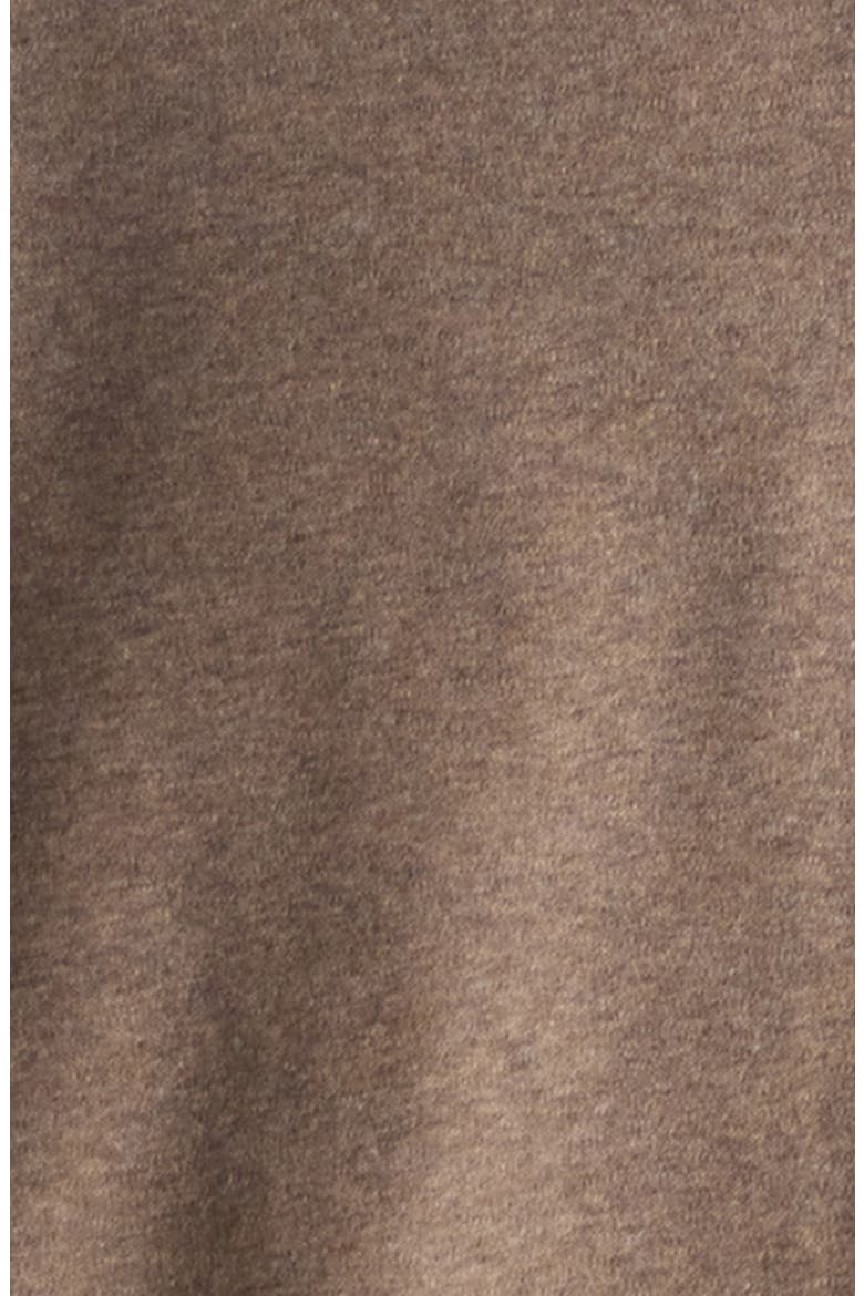 Puremeso Fleece Quarter Zip Sweater, Alternate, color, DARK TAUPE