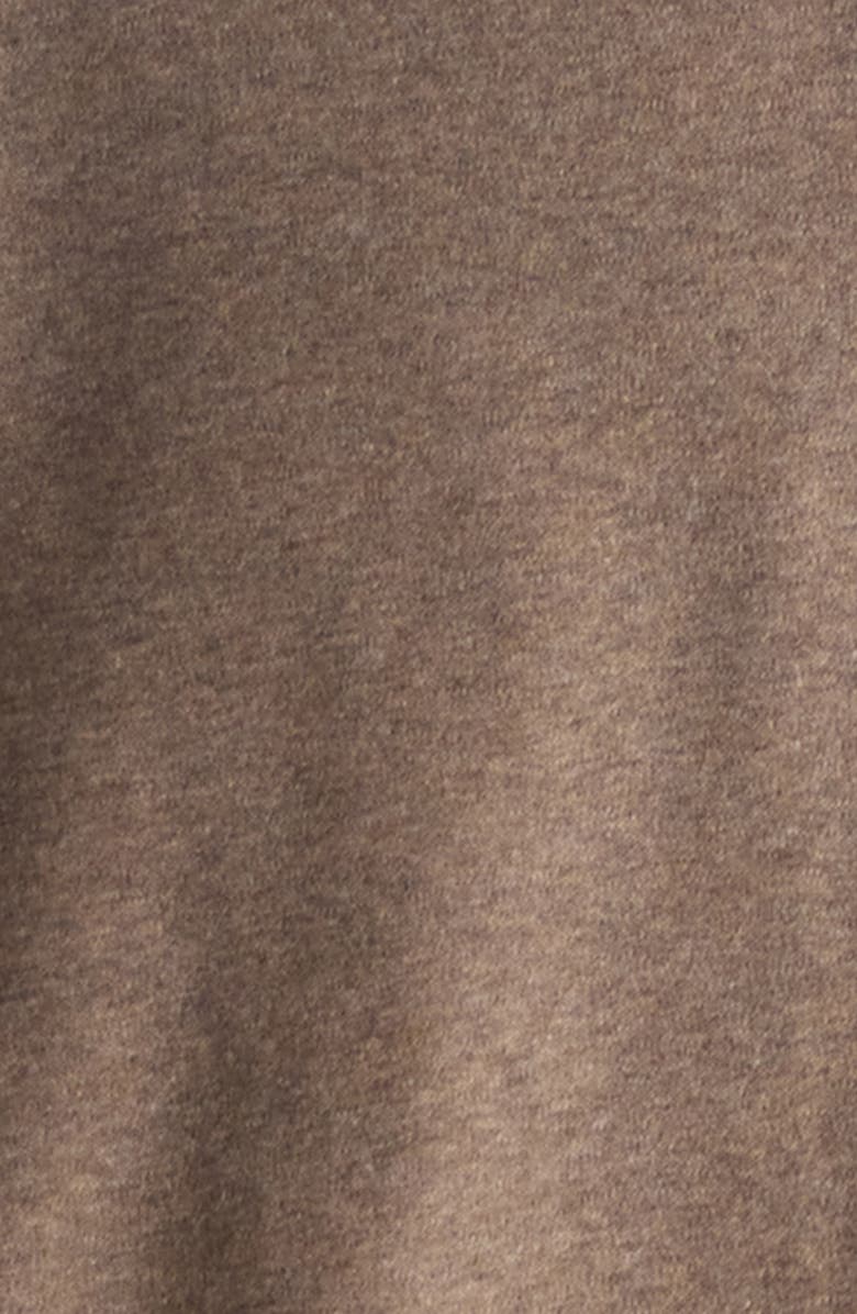 The Normal Brand Puremeso Fleece Quarter Zip Sweater, Alternate, color, Dark Taupe