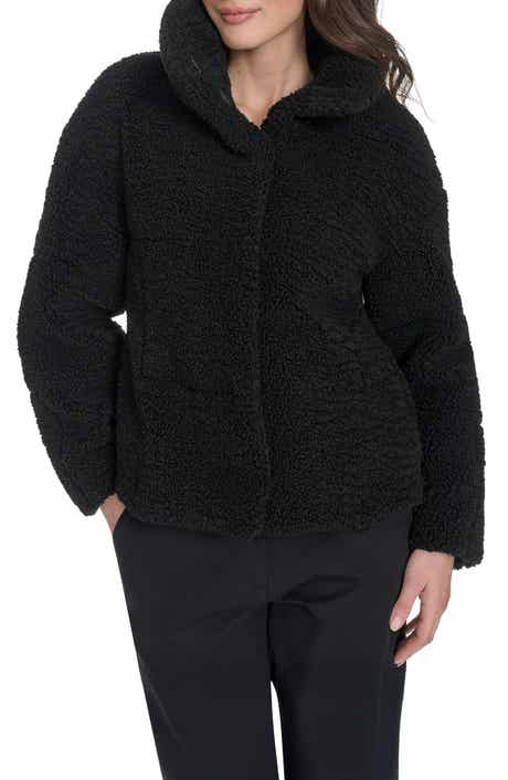 Quilted Faux Fur Short Teddy Jacket