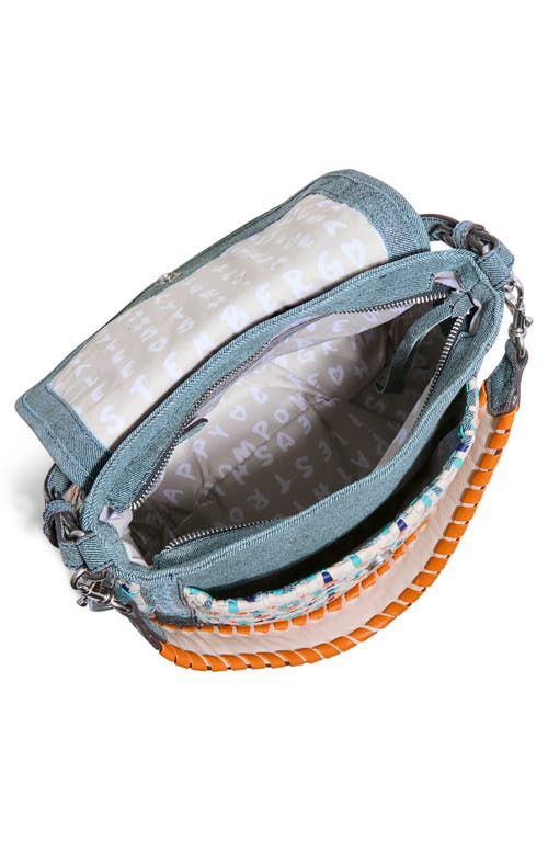 Aimee Kestenberg All For Love Woven Convertible Shoulder Bag In Blue Multi