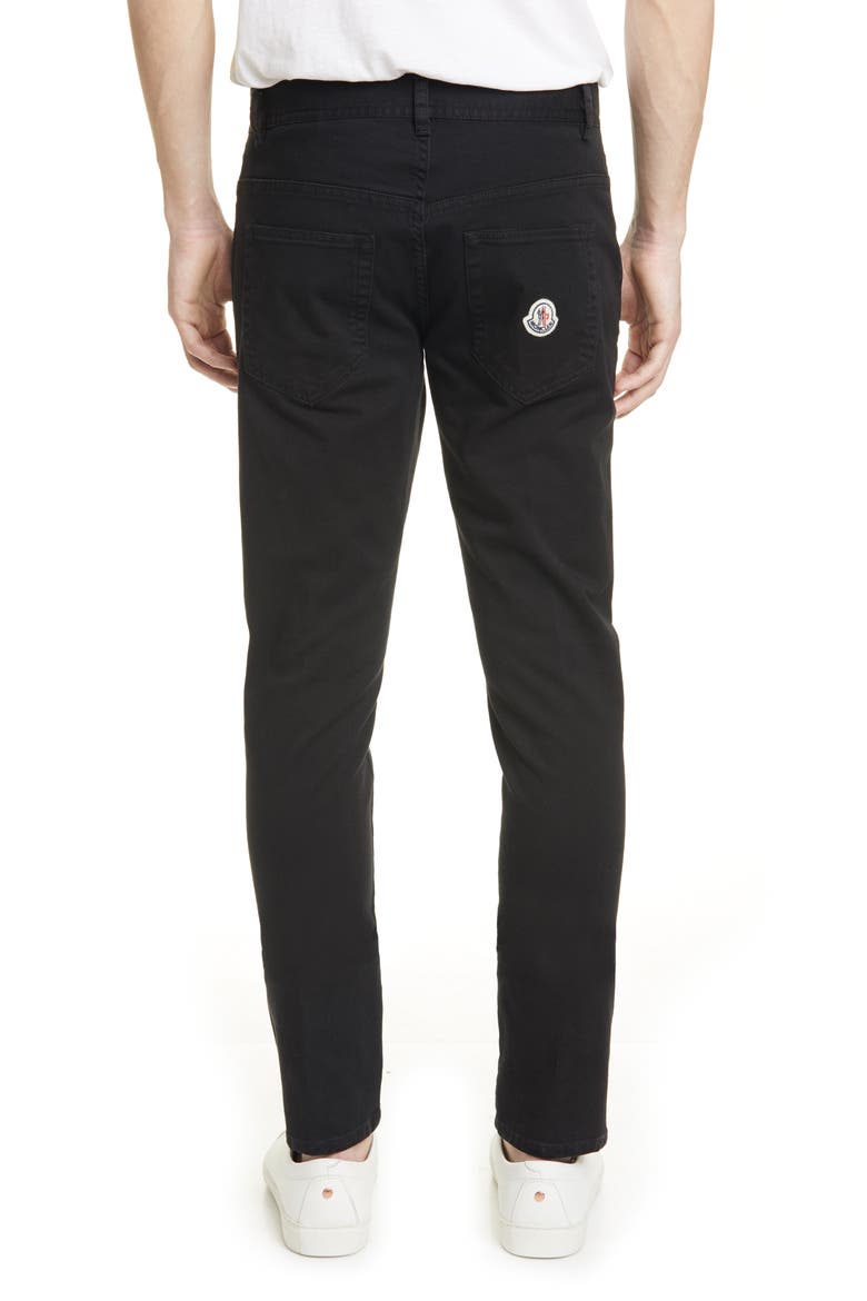 Slim Straight Pants, Alternate, color, BLACK