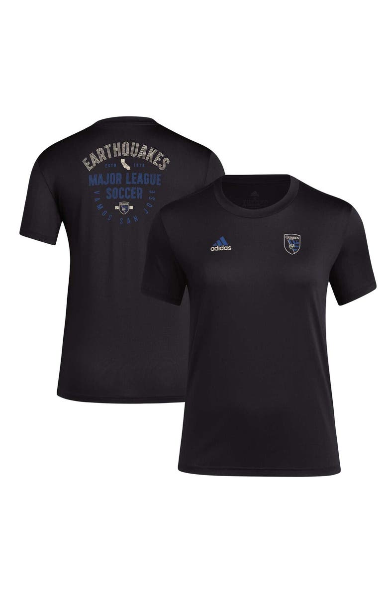 adidas Women's adidas Black San Jose Earthquakes Local Stoic AEROREADY T-Shirt, Alternate, color, 