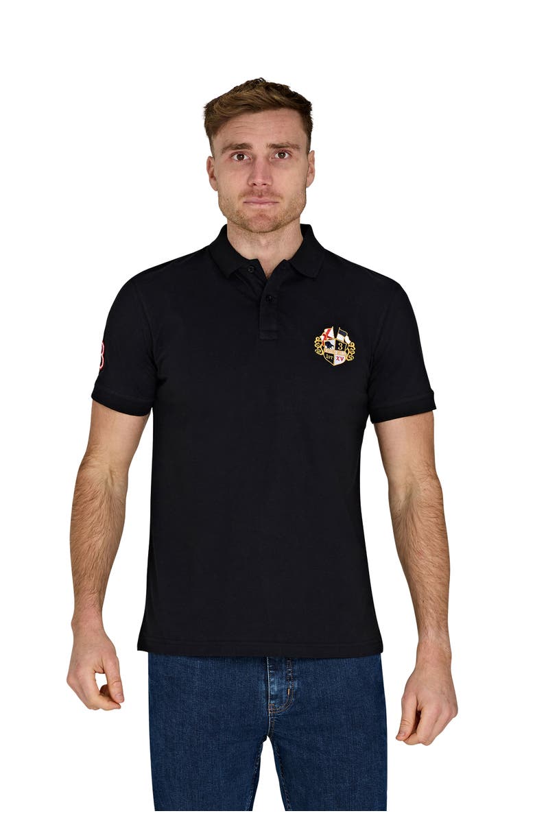 Raging Bull Crest Polo, Main, color, Black