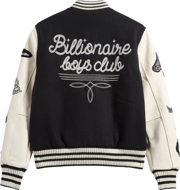 Billionaire Boys Club Gold Peak Wool Leather Varsity Jacket Nordstrom