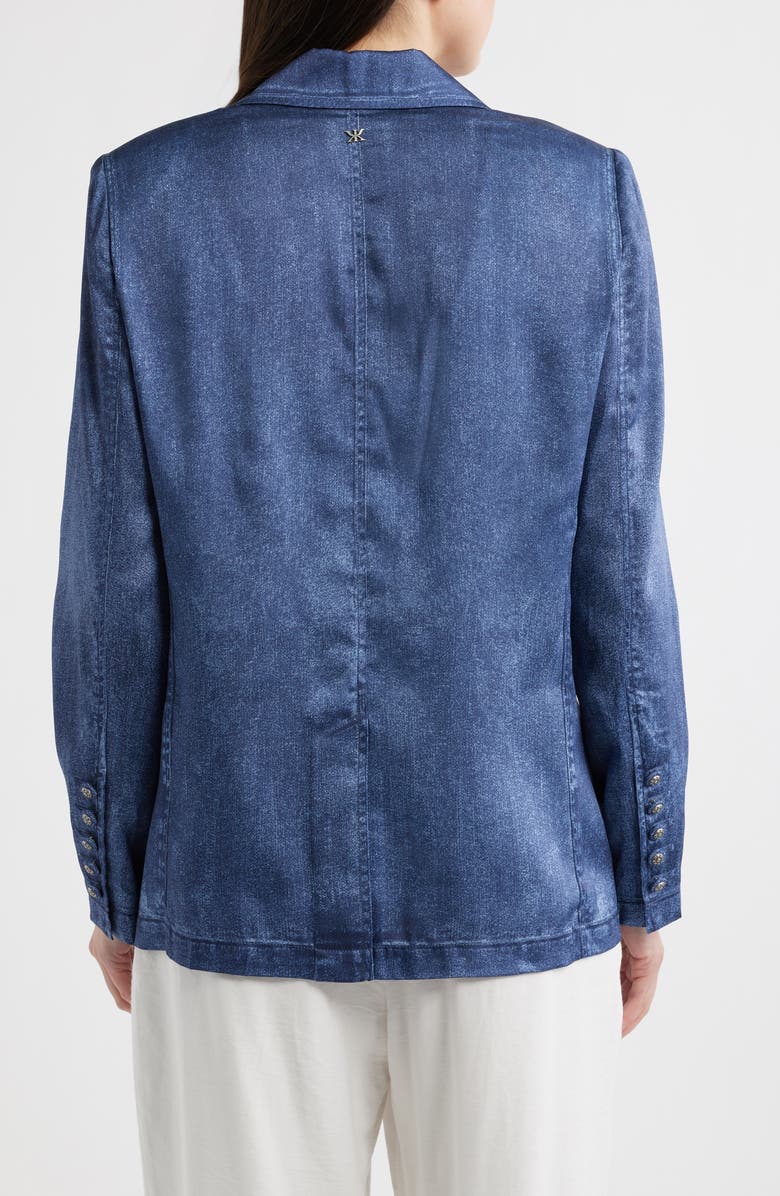 KOBI HALPERIN Veronica Denim Effect Satin Jacket, Alternate, color, Dark Indigo