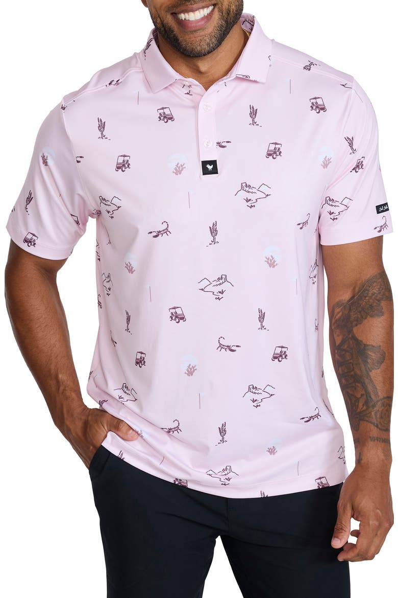 Core Performance Polo, Main, color, DESERT BADDIES - TENDER TOUCH