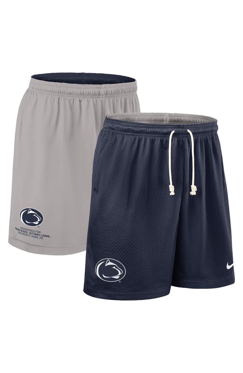 Nike Men's Nike Navy/Gray Penn State Nittany Lions 2025 Sideline Reversible Performance Shorts, Main, color, 