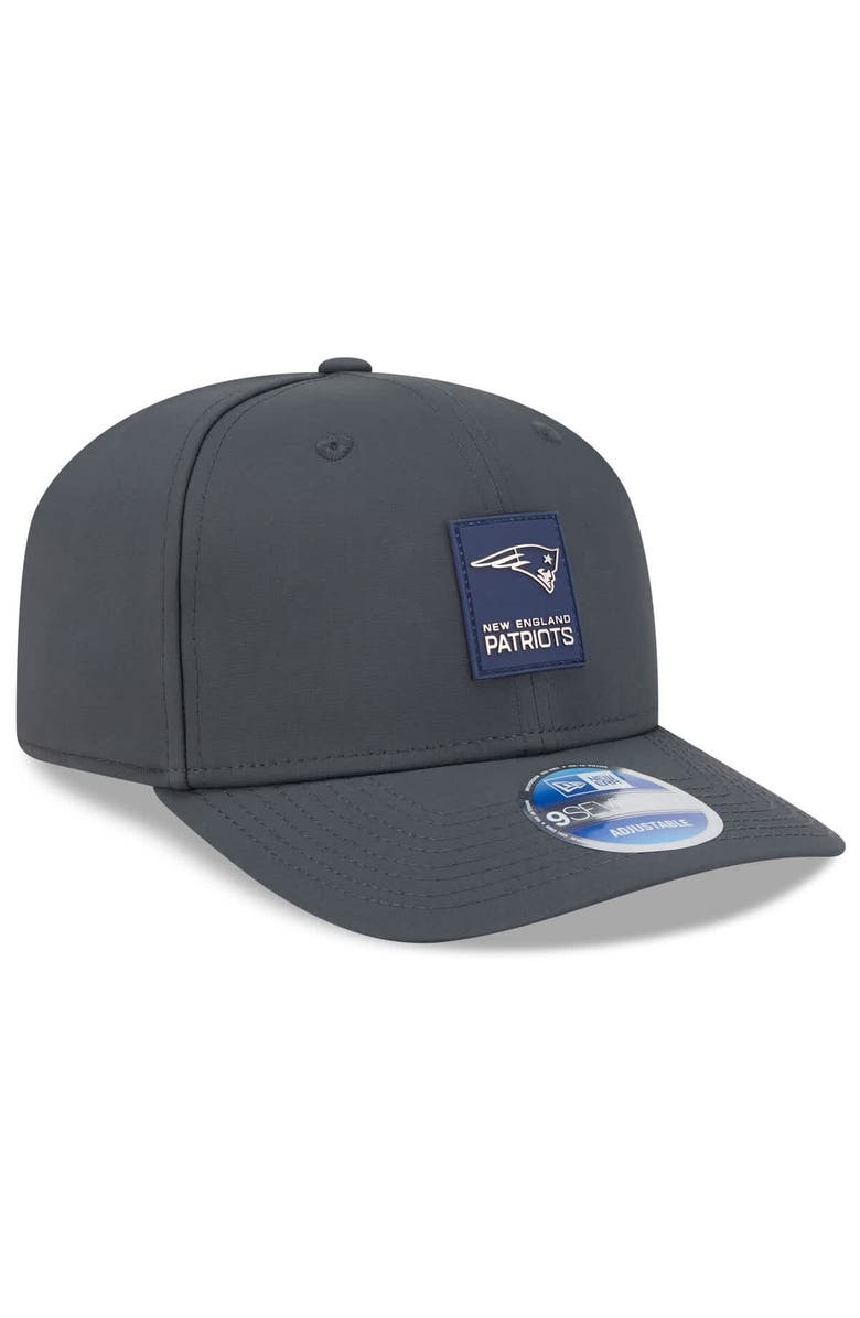 New Era Men's New Era Charcoal New England Patriots 2025 Sideline Cold Weather 9SEVENTY Adjustable Hat, Alternate, color, 