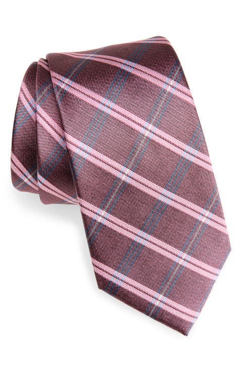 Plaid Silk Twill Tie