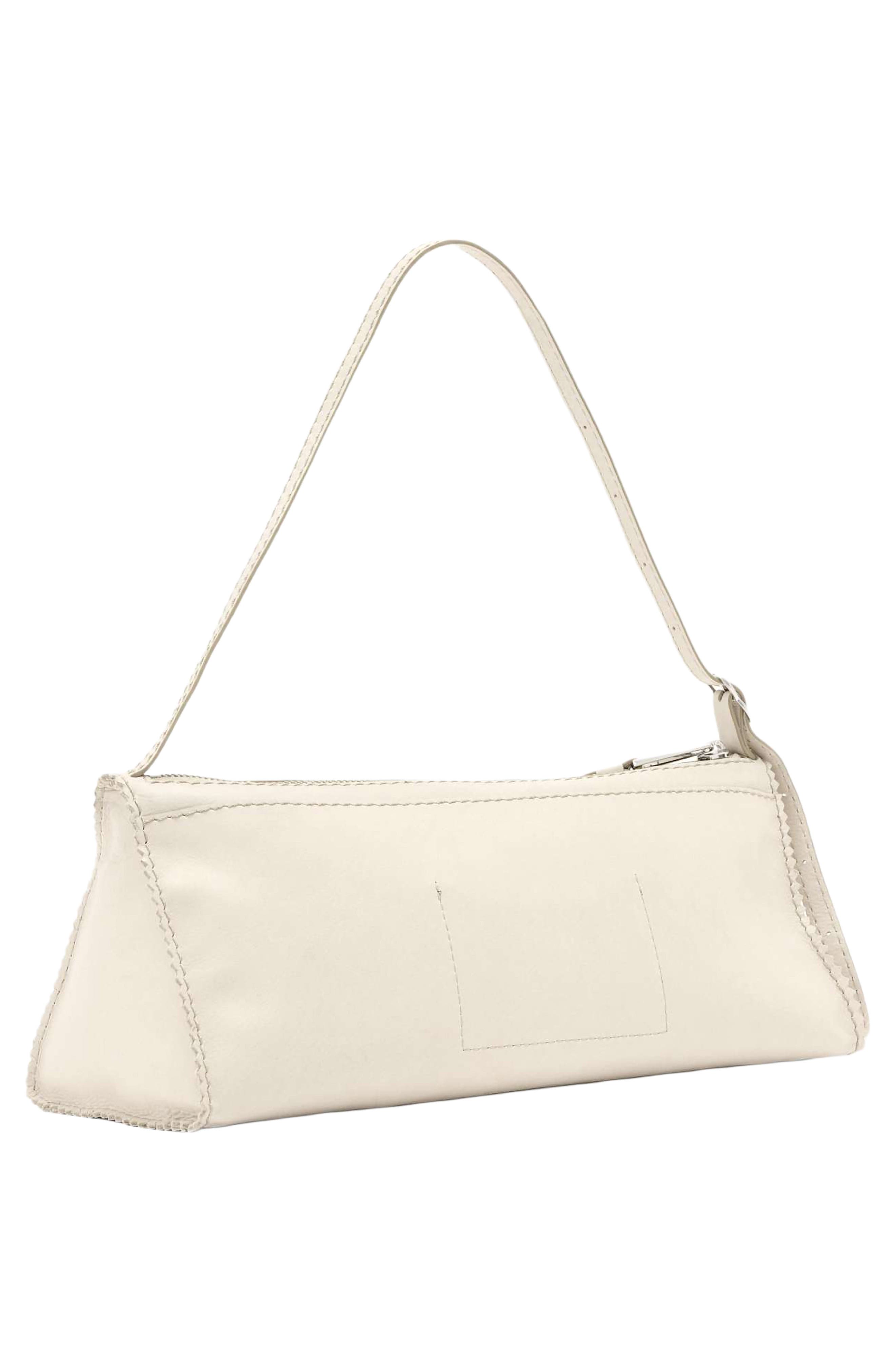 Siloh Leather Shoulder Bag, Alternate, color, ANTIQUE WHITE