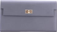 Pre-Owned Hermes Kelly Pocket Wallet Madame Long