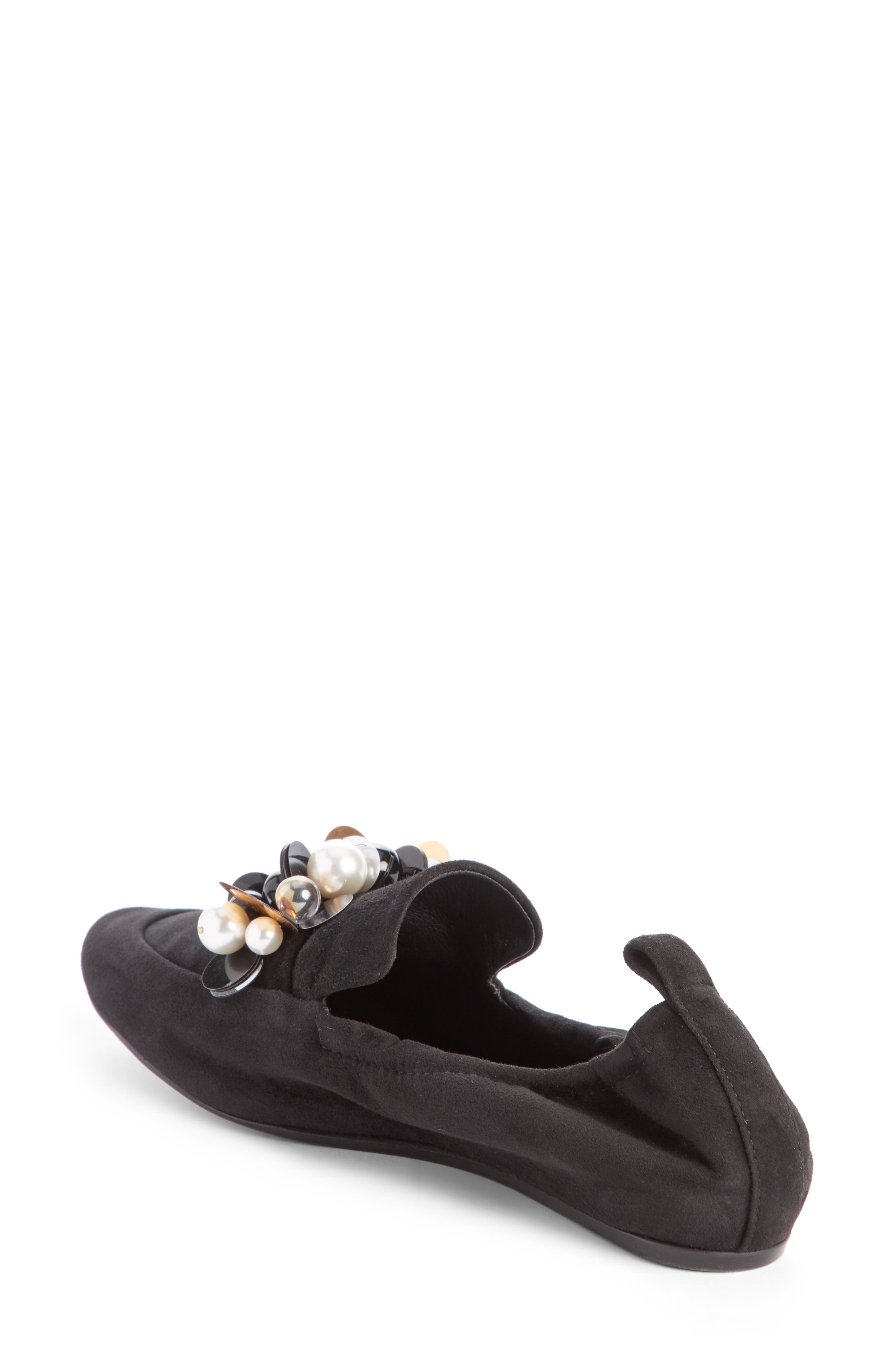 Pearl Slipper Loafer, Alternate, color, BLACK