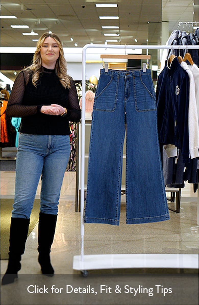 Theodora High Waist Wide Leg Jeans, sales video thumbnail