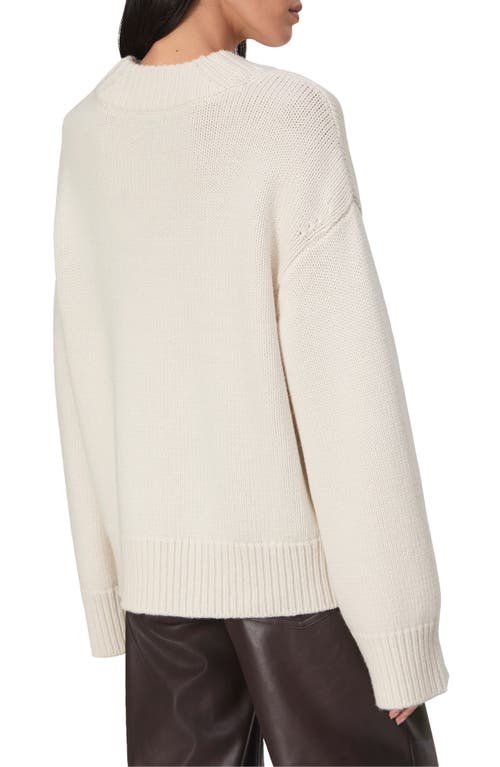 Rag & Bone Danica V Neck Pullover Ivory In Ivory