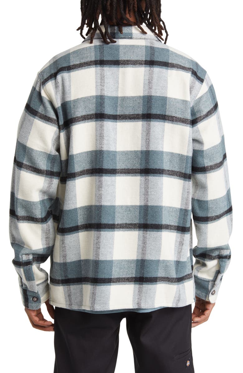 Dickies Coaling Plaid Flannel Button-Up Overshirt, Alternate, color, 