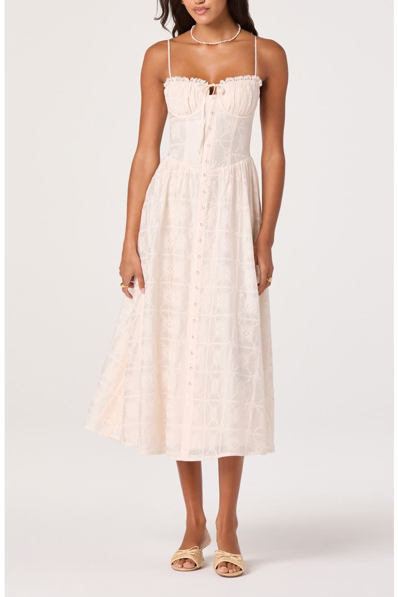 Aubrey Embroidered Sleeveless Maxi Dress, Main, color, BLUSH