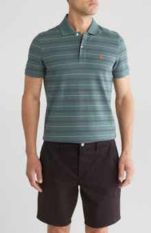 Brooks Brothers Stripe Short Sleeve Cotton Polo