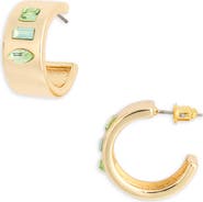 NORDSTROM RACK Crystal Huggie Hoop Earrings