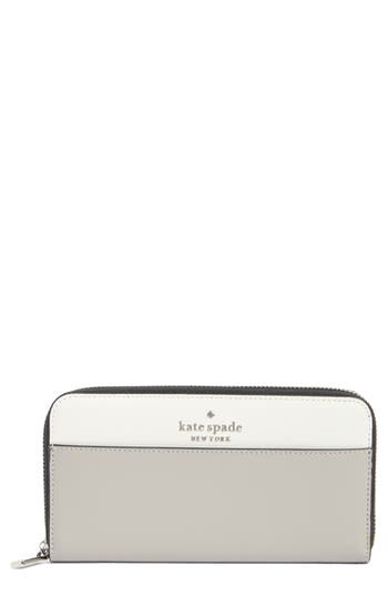 Kate Spade New York Staci Continental Wallet In Gray